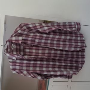 Madewell plaid cotton blouse